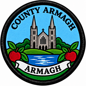 County Armagh Cathedral 80mm Embroidered Patch