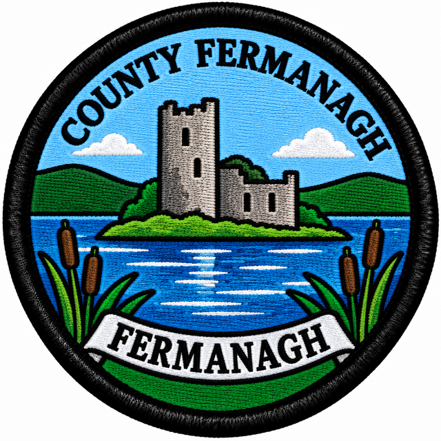 County Fermanagh 80mm Embroidered Patch