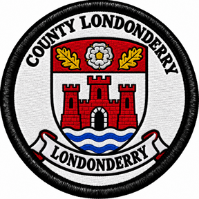 County Londonderry Crest 80mm Embroidered Patch