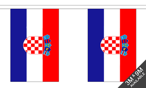 Croatia 3 metre bunting, 10 flags - Flagmania