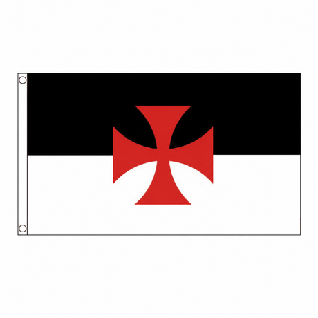 Crusades Flag – 5ft x 3ft centred on white background