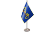 Cumann na mBan satin table flag 9x6in with chrome pole and base