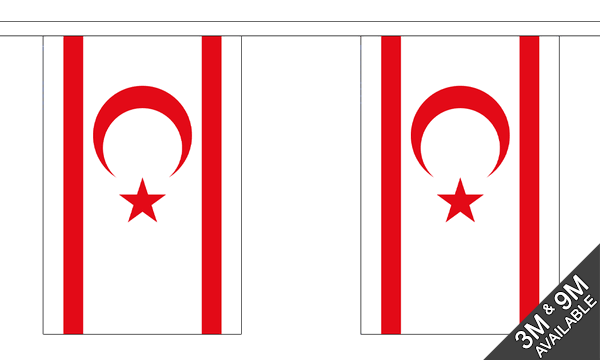 Flagmania Cyprus North Bunting, 9 metre bunting