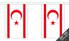 Flagmania Cyprus North Bunting, 9 metre bunting