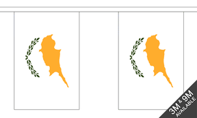 Flagmania Cyprus Bunting, 9 metre bunting