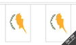 Cyprus 3 metre bunting, 10 flags - Flagmania