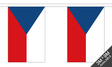 Czech Republic 3 metre bunting, 10 flags - Flagmania