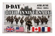 Flagmania D-Day 80th Anniversary Flag 8ft x 5ft 8ft x 5ft polyester flag
