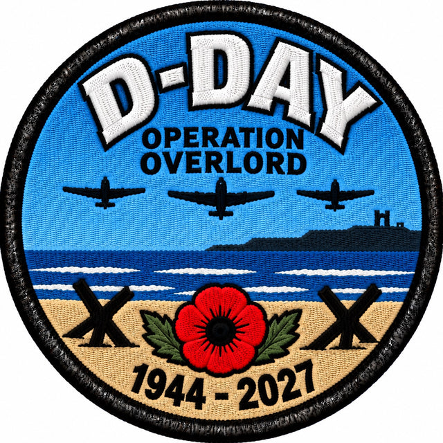 D-Day Operation Overlord 1944-2027 80mm Embroidered Patch