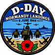 D-Day Normandy Landings 6 June 1944 80mm Embroidered Patch