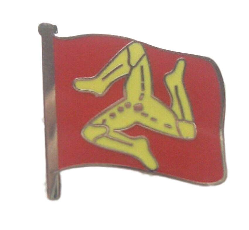 Isle Of Man Flag Triskele Coat Of Arms Manx Quality Enamel Lapel Pin Badge image 2
