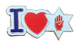 I Love Northern Ireland Red Hand Of Ulster Quality Enamel Lapel Pin Badge KO82 image 0
