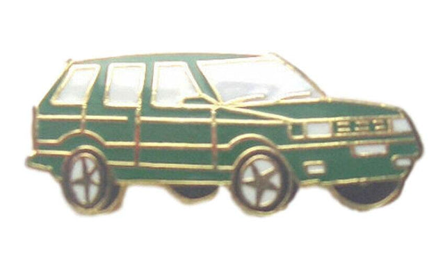 Range Rover Green 4 X 4 Motorcar Quality Enamel Lapel Pin Badge image 0