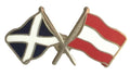 Scotland & Austria Flags Friendship Courtesy  enamel  Lapel Pin Badge T889 image 0