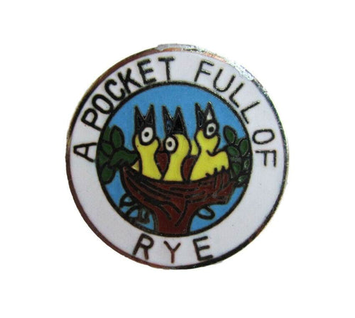 A Pocket Full Of Rye Quality Enamel Lapel Pin Badge image 0
