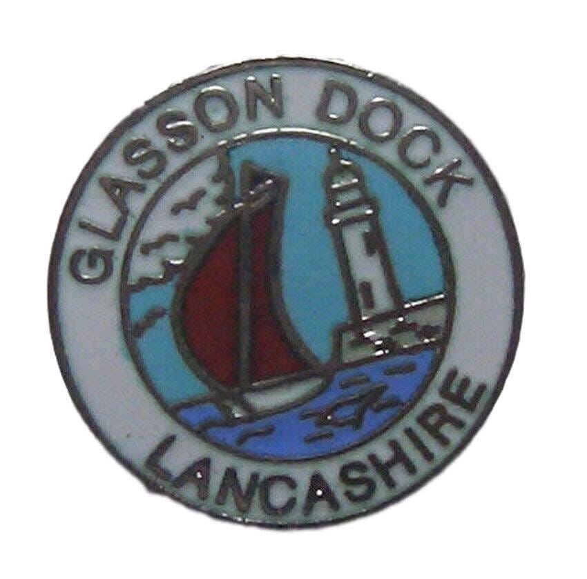 Glasson Dock Lancashire Quality Enamel Lapel Pin Badge image 0