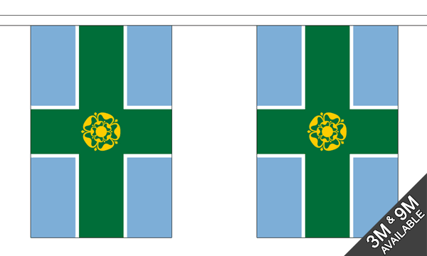 Flagmania Derbyshire Bunting, 9 metre bunting