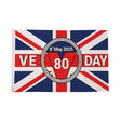 Flagmania VE Day 2025 Large Flag (B) 8ft x 5ft 8ft x 5ft polyester flag