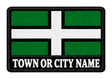Devon personalised county patch artwork preview, 90 x 60mm