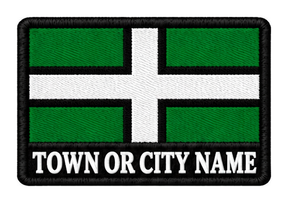 Devon personalised county patch artwork preview, 90 x 60mm