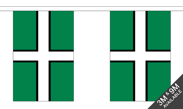 Devon 3 metre bunting, 10 flags - Flagmania