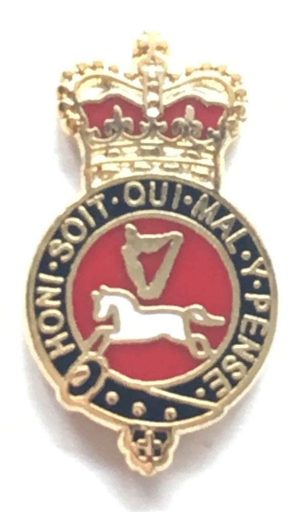 Queen's Own Hussars Regiment - MOD Military Approved Army Enamel Badge image 0