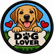 Dog Lover 80mm Embroidered Patch