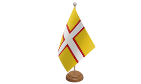Flagmania Dorset New wooden hand flags, 9x6 inch, pack of 12, no bases