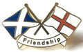 Scotland & England Friendship courtesy New Design Enamel lapel pin badge image 0