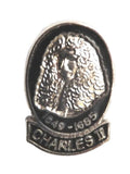 Charles the 2nd 1649 - 1685 Enamel Lapel Pin Badge image 0