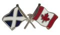 Scotland & Canada Flags Friendship Courtesy Enamel Lapel Pin Badge T095 image 0