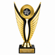 2nd Place Star economy trophy 195mm with plastic top and marble base