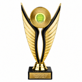 Five-a-Side Football economy trophy 195mm with plastic top and marble base