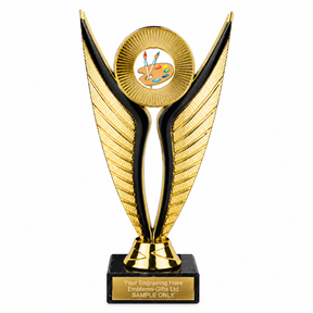 Art economy trophy 195mm with plastic top and marble base