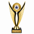 Blue Star economy trophy 195mm with plastic top and marble base
