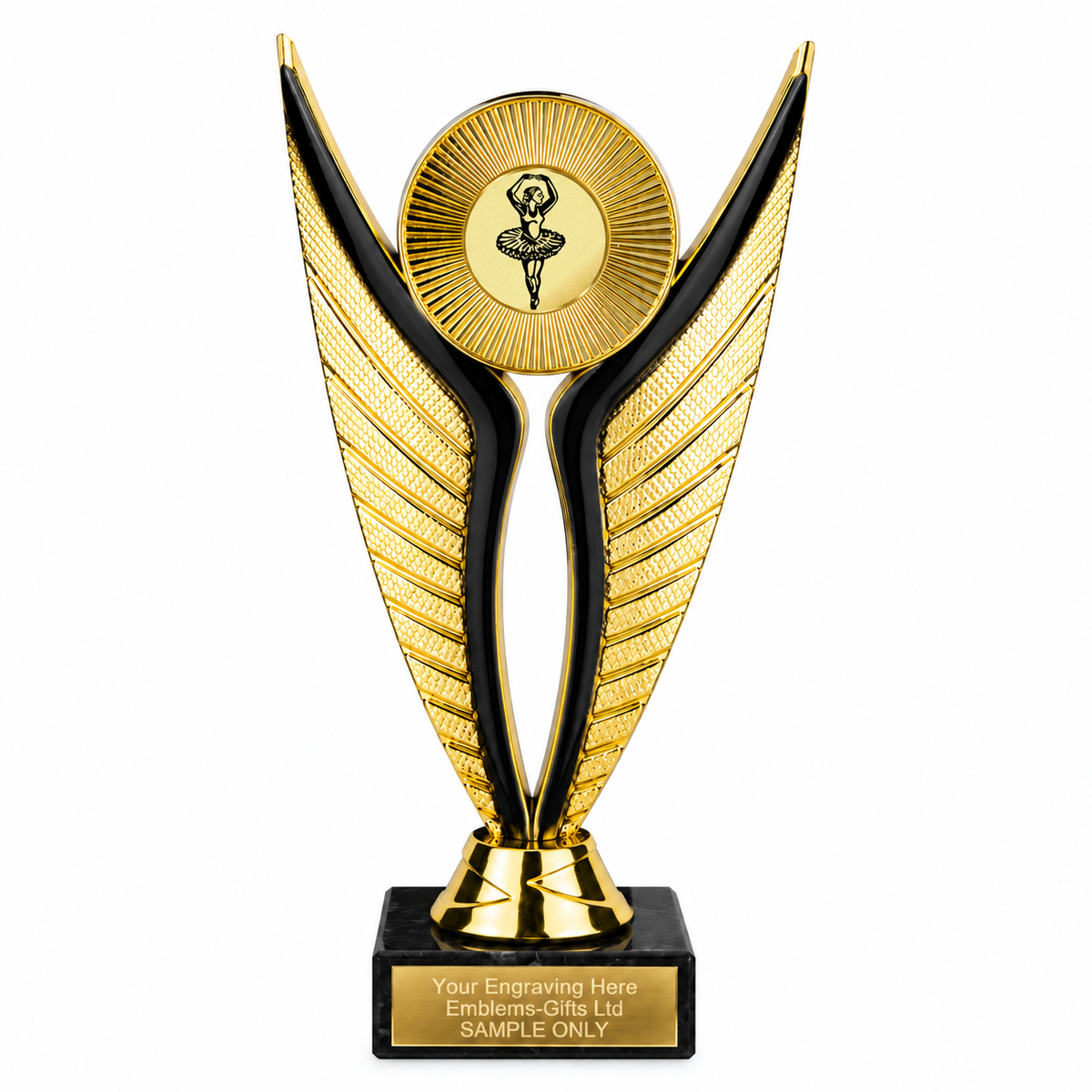 Ballet economy trophy 195mm with plastic top and marble base