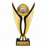 Darts and Board Bronze economy trophy 195mm with plastic top and marble base