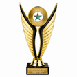 Green Star economy trophy 195mm with plastic top and marble base