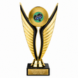 Lawn Bowls Green economy trophy 195mm with plastic top and marble base