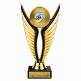 Orienteering economy trophy 195mm with plastic top and marble base