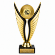 Male Gymnastics Gold economy trophy 195mm with plastic top and marble base