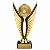 Golf Club and Ball economy trophy 195mm with plastic top and marble base