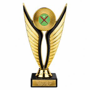 Rounders economy trophy 195mm with plastic top and marble base