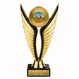 Male Relay Running economy trophy 195mm with plastic top and marble base