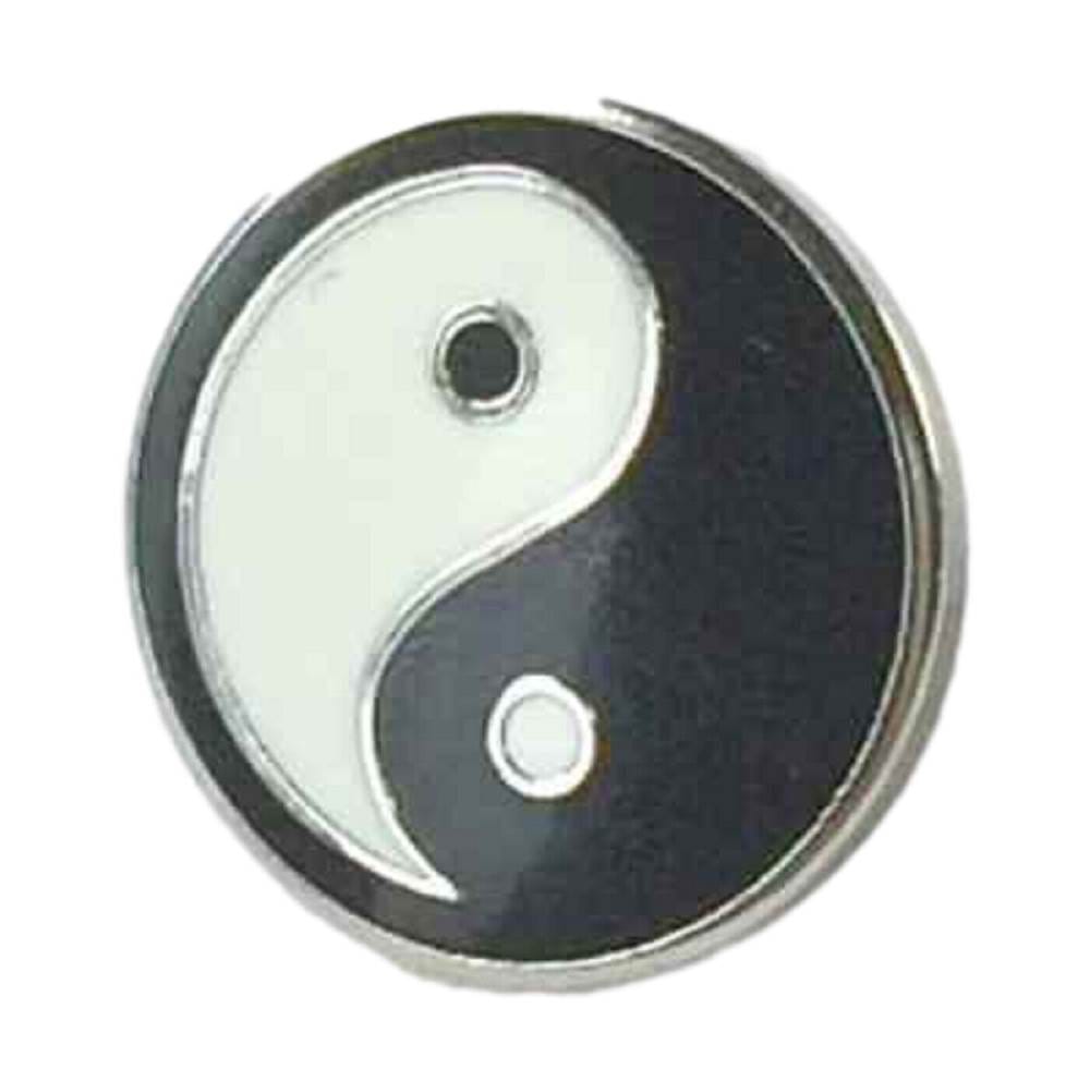 Ying Yang Hard High Quality Enamel Lapel Pin Badge image 0