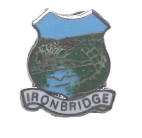 Iron Bridge Shropshire Enamel Lapel Pin Badge image 0