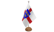Flagmania East Anglia wooden hand flags, 9x6 inch, pack of 12, no bases