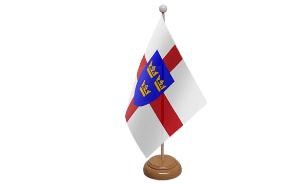 Flagmania East Anglia wooden hand flags, 9x6 inch, pack of 12, no bases