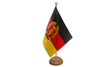 Flagmania East Germany wooden hand flags, 9x6 inch, pack of 12, no bases