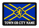 East Lothian personalised county patch artwork preview, 90 x 60mm